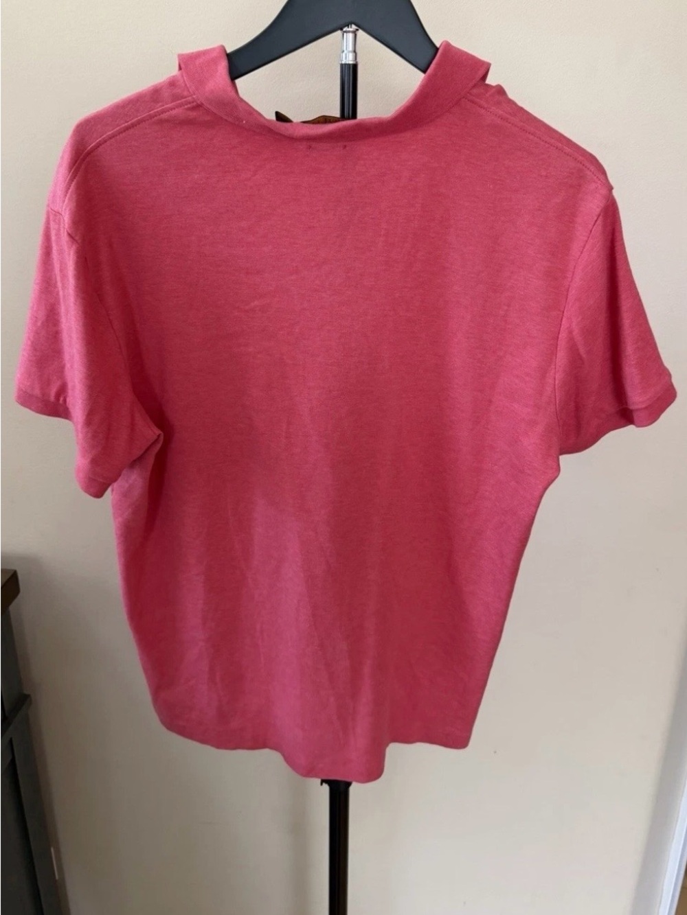 Polo Ralph Lauren Custom Slim Fit Polo Shirt Mens M Pink Cotton Pony Logo - Picture 5 of 5